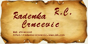 Radenka Crnčević vizit kartica